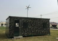 Çin Hareketli Ev İçin Konteyner Üzerine 400W Rüzgar Jeneratörü Besleme Gücü Üzerinde 4M Rüzgar Türbini Kurulumu şirket